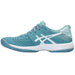 1042A197-402 Asics Women's Solution Swift FF Tennis Shoes (Gris Blue/White) - Left