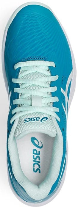 1042A211-406 Asics Women’s Gel-Game 9 Tennis Shoes (Teal Blue/White)