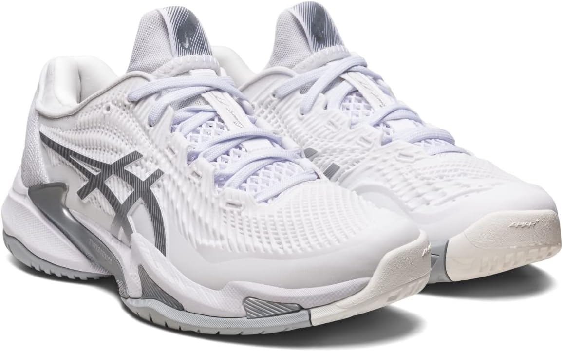 1042A220-100 Asics Women's Court FF 3 Tennis Shoes (White/Pure Silver)