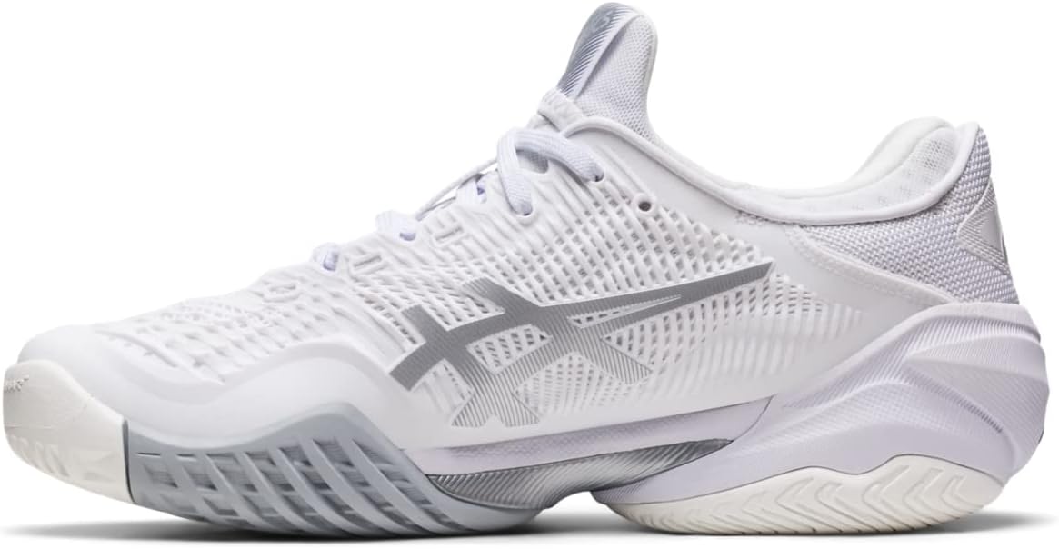 1042A220-100 Asics Women's Court FF 3 Tennis Shoes (White/Pure Silver)