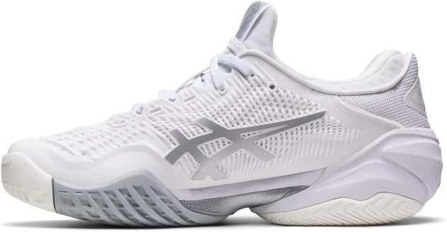 1042A220-100 Asics Women's Court FF 3 Tennis Shoes (White/Pure Silver)