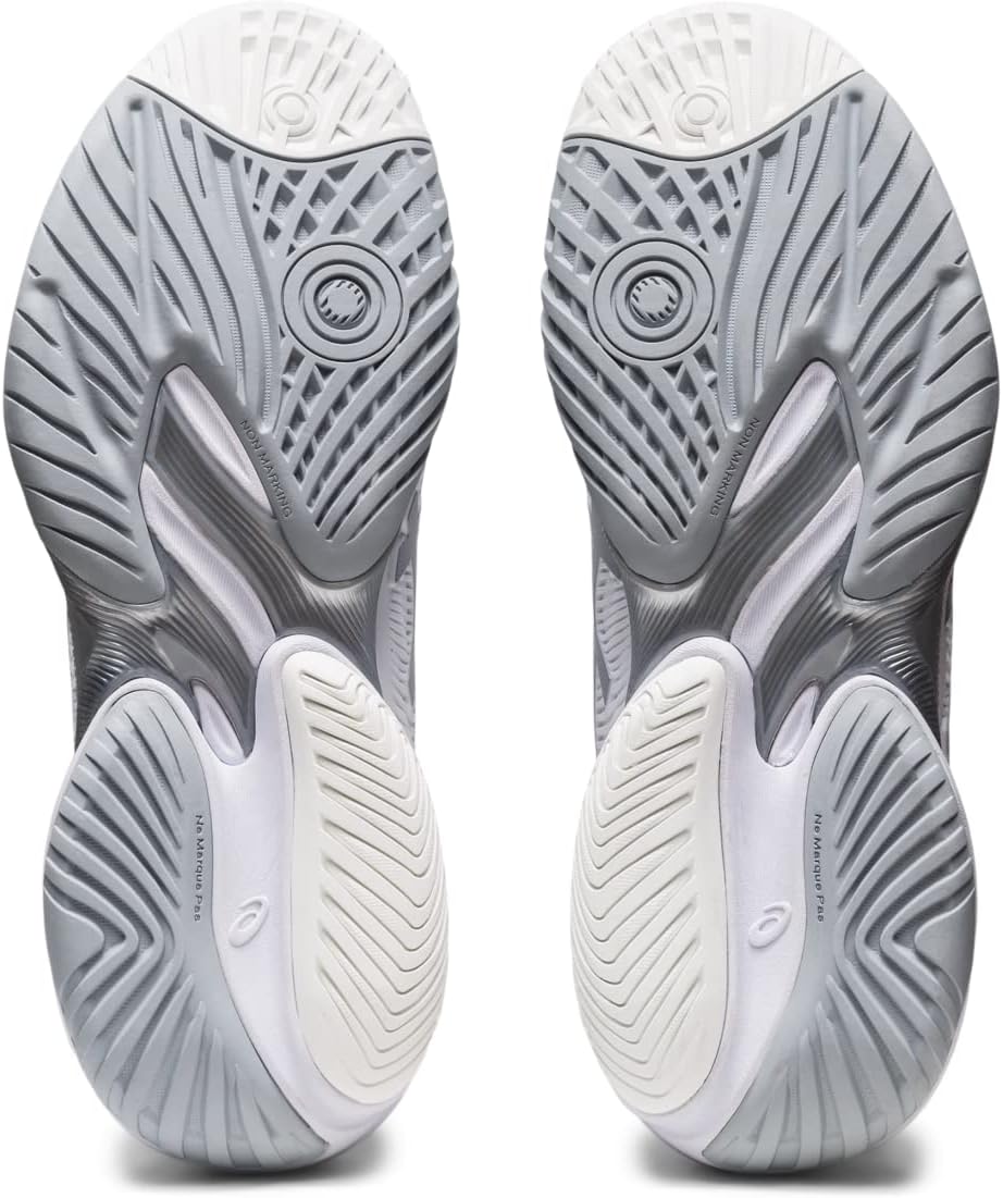 1042A220-100 Asics Women's Court FF 3 Tennis Shoes (White/Pure Silver)