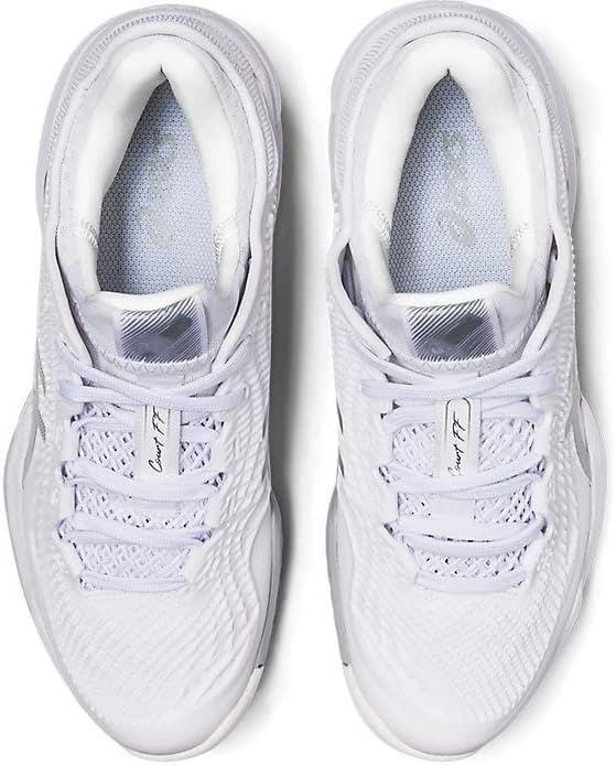 1042A220-100 Asics Women's Court FF 3 Tennis Shoes (White/Pure Silver)