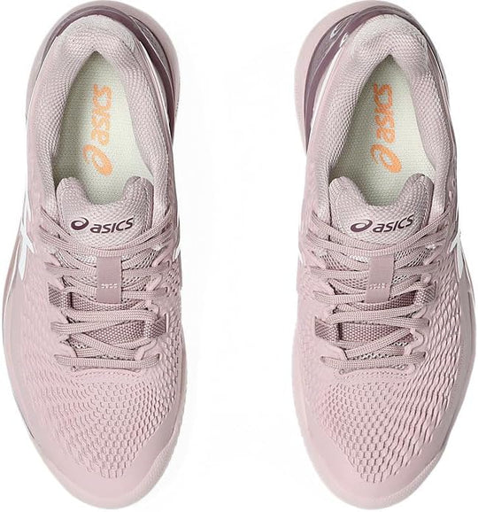 1042A224-701 Asics Women's Gel-Resolution 9 Clay Tennis Shoes (Watershed Rose/White)
