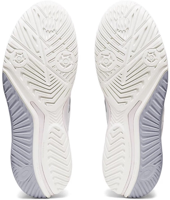 1042A226-100 Asics Women's Gel-Resolution 9 Wide Tennis Shoes (White/Pure Silver)