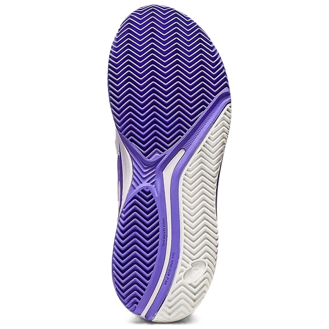 1042A226-101 Asics Women's Gel-Resolution 9 Clay Tennis Shoes (White/Amethyst)