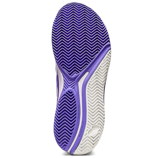 1042A226-101 Asics Women's Gel-Resolution 9 Clay Tennis Shoes (White/Amethyst)
