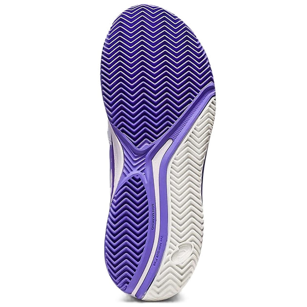 1042A226-101 Asics Women's Gel-Resolution 9 Clay Tennis Shoes (White/Amethyst)