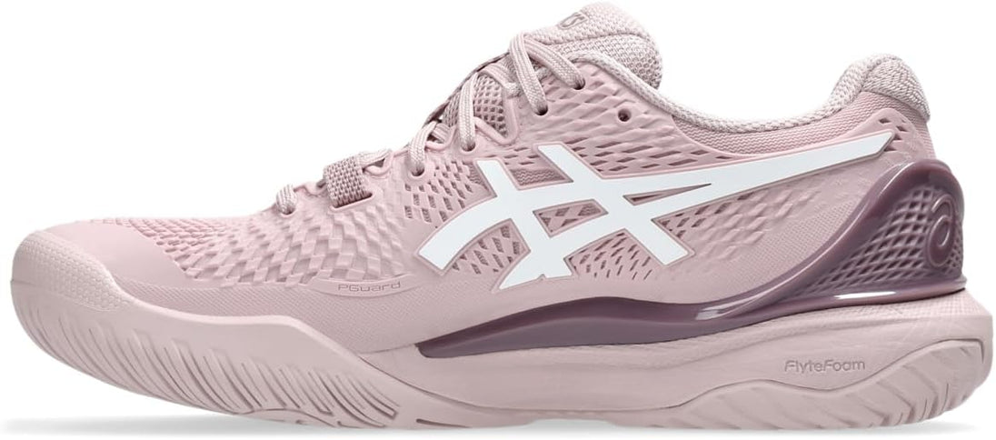 1042A226-701 Asics Women's Gel-Resolution 9 Wide Tennis Shoes (Watershed Rose/White)
