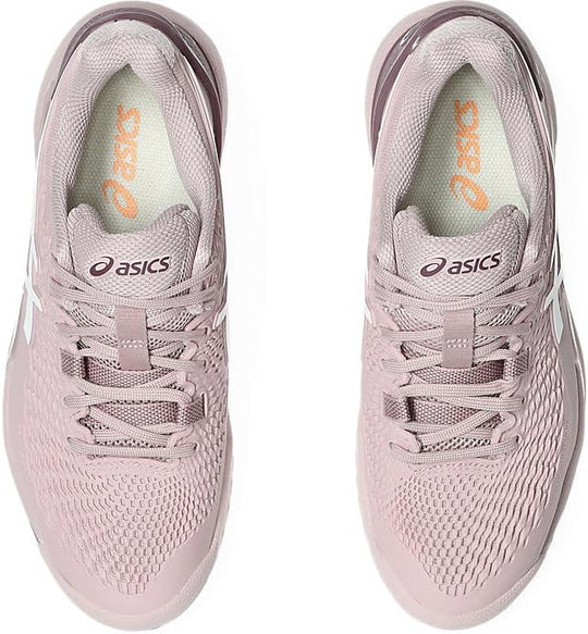 1042A226-701 Asics Women's Gel-Resolution 9 Wide Tennis Shoes (Watershed Rose/White)