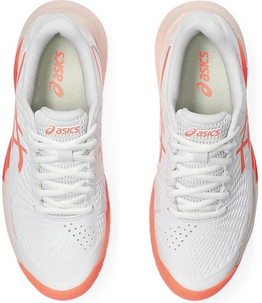 1042A231-101 Asics Women's Gel-Challenger 14 Tennis Shoes (White/Sun Coral)