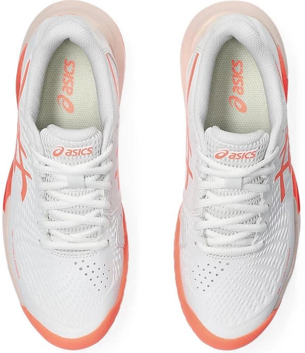 1042A231-101 Asics Women's Gel-Challenger 14 Tennis Shoes (White/Sun Coral)