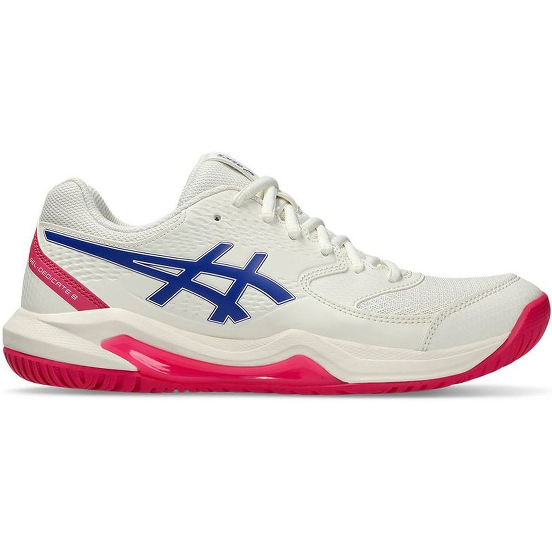 1042A235-105 Asics Women's Gel-Dedicate 8 Tennis Shoes (Cream/Dark Cobalt)