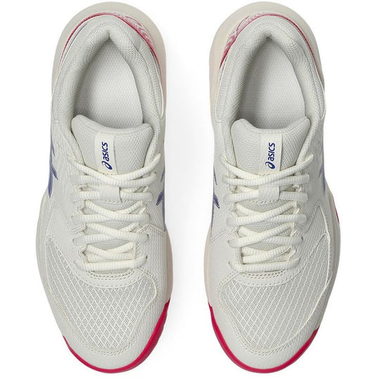 1042A235-105 Asics Women's Gel-Dedicate 8 Tennis Shoes (Cream/Dark Cobalt)