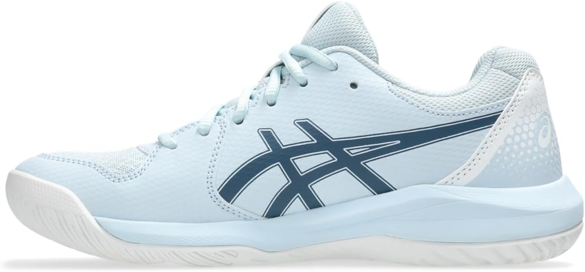 1042A236-020 Asics Women's Gel-Dedicate 8 Pickleball Shoes (Cool Grey/Vintage Indigo)
