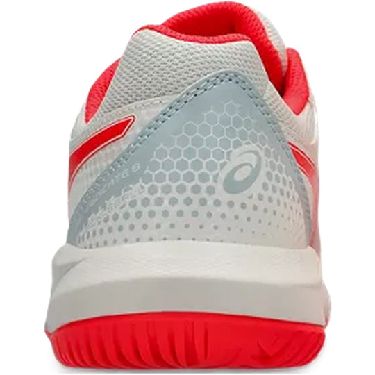 1042A236-103 Asics Women's Gel-Dedicate 8 Pickleball Shoes (Cream/Flash Red)