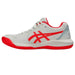 1042A236-103 Asics Women's Gel-Dedicate 8 Pickleball Shoes (Cream/Flash Red)