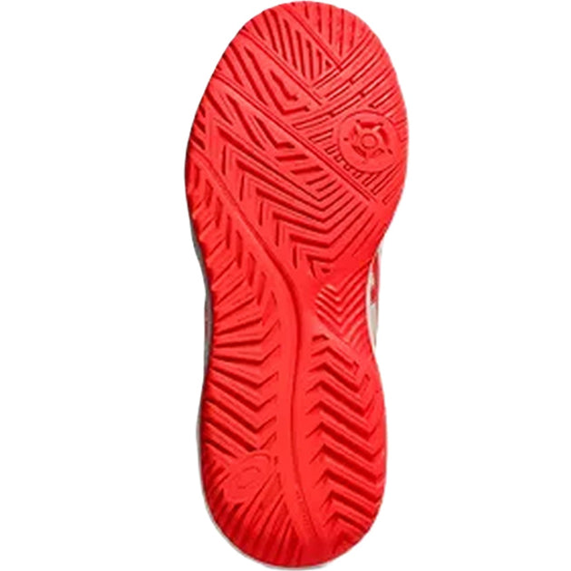 1042A236-103 Asics Women's Gel-Dedicate 8 Pickleball Shoes (Cream/Flash Red)