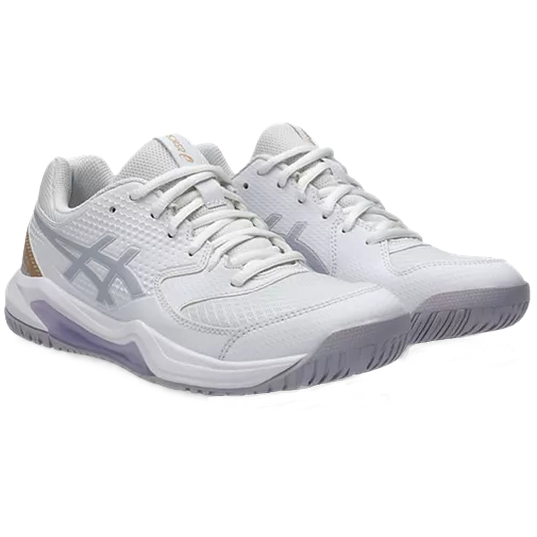 1042A236-104 Asics Women's Gel-Dedicate 8 Pickleball Shoes (White/Dusk Violet)