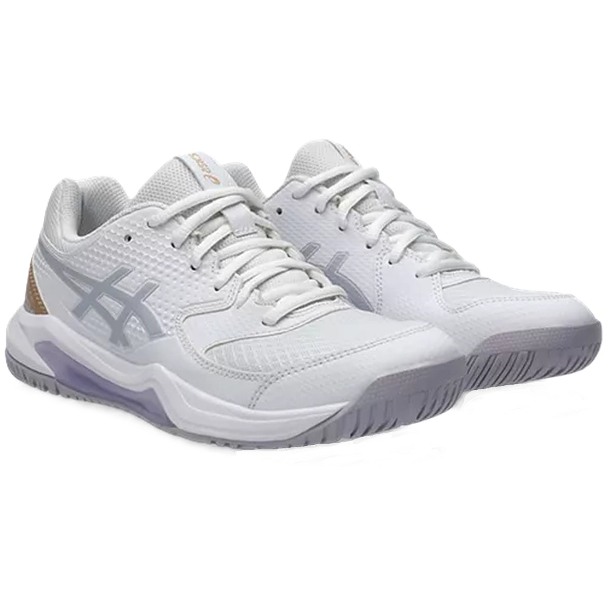 1042A236-104 Asics Women's Gel-Dedicate 8 Pickleball Shoes (White/Dusk Violet)