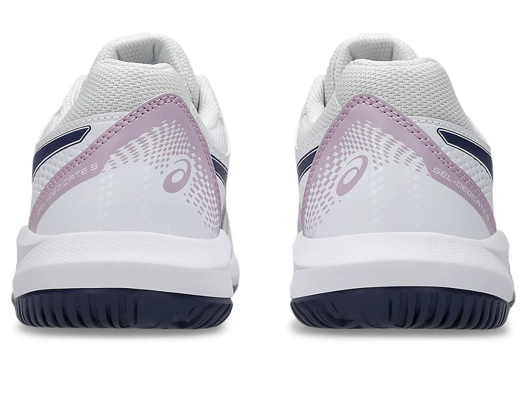 1042A237-104 Asics Women's Gel-Dedicate 8 Tennis Shoes (White/Indigo Fog)