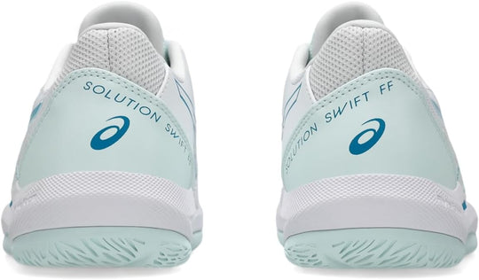 1042A265-101 Asics Women's Solution Swift FF 2 Tennis Shoes (White/Soothing Sea)