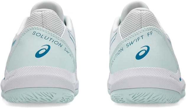 1042A265-101 Asics Women's Solution Swift FF 2 Tennis Shoes (White/Soothing Sea)