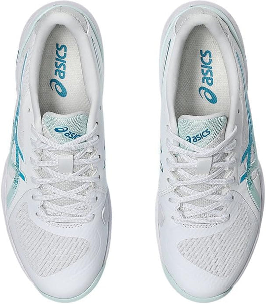 1042A265-101 Asics Women's Solution Swift FF 2 Tennis Shoes (White/Soothing Sea)