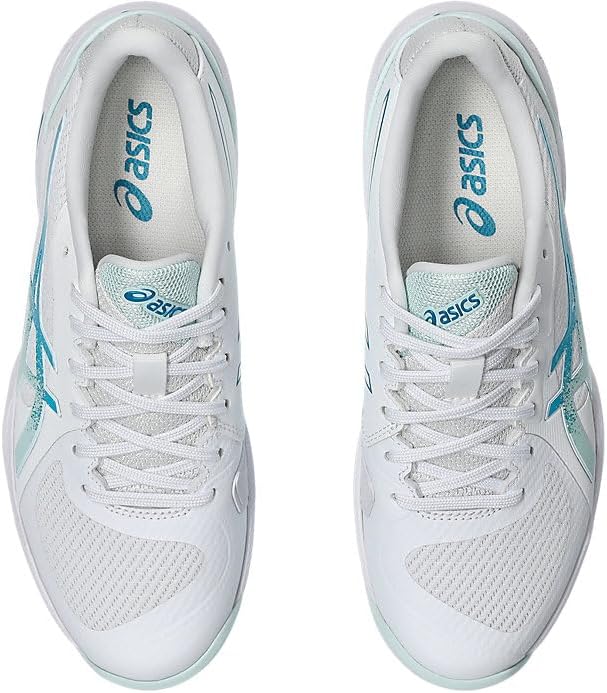1042A265-101 Asics Women's Solution Swift FF 2 Tennis Shoes (White/Soothing Sea)
