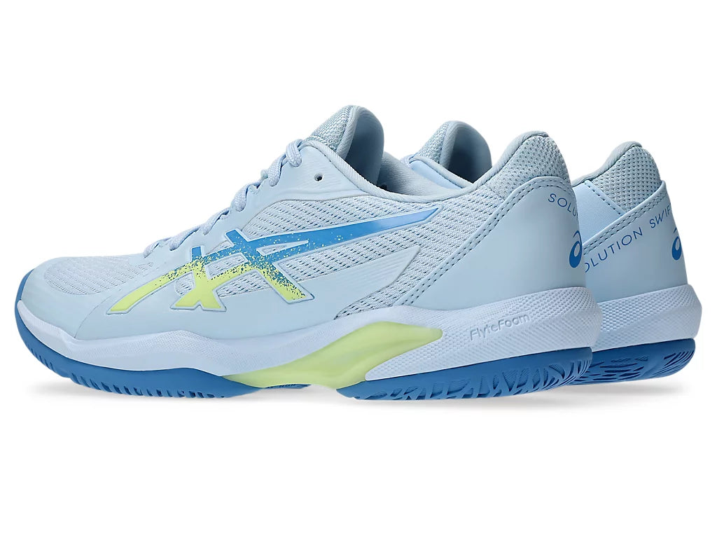 1042A265-400 Asics Women's Solution Swift FF Tennis Shoes (Light Blue Huddle Yellow)