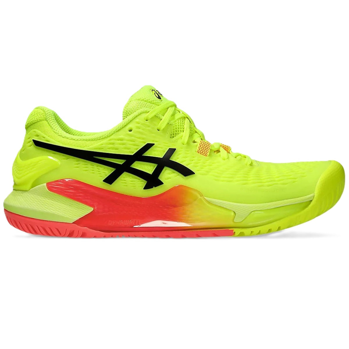 Asics Women's Gel-Resolution 9 Paris Tennis Shoes (Safety Yellow/Black