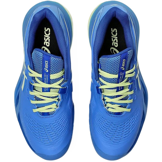1042A277-400 Asics Women's Gel-Resolution X Clay Tennis Shoes (Blue Coast/Huddle Yellow)