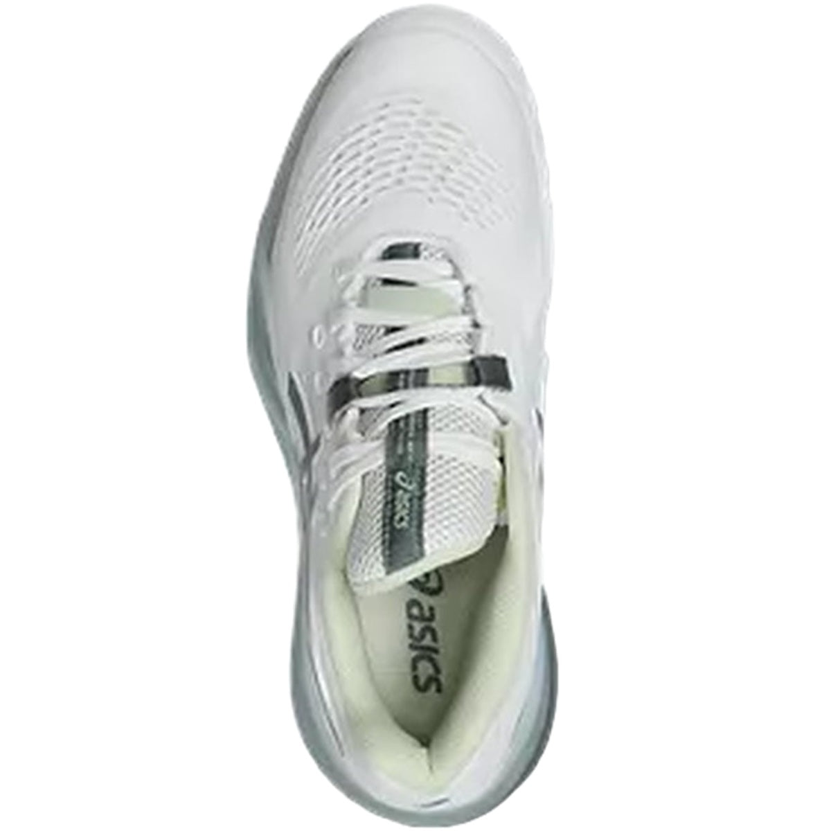 1042A278-102 Asics Women's Gel-Resolution X Wide Tennis Shoes (White/Monument Blue)