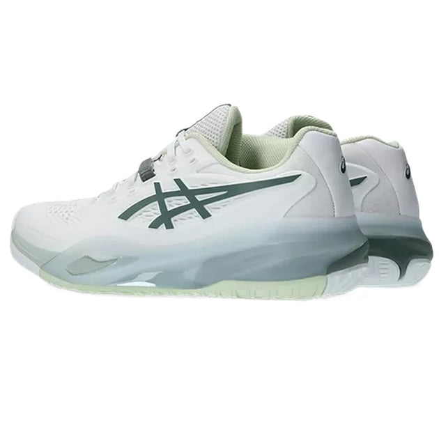 1042A279-102 Asics Women's Gel-Resolution X Tennis Shoes (White/Monument Blue)