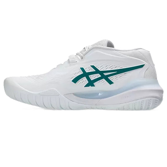 1042A279-103 Asics Women's Gel-Resolution X Tennis Shoes (White/Pitch Green)