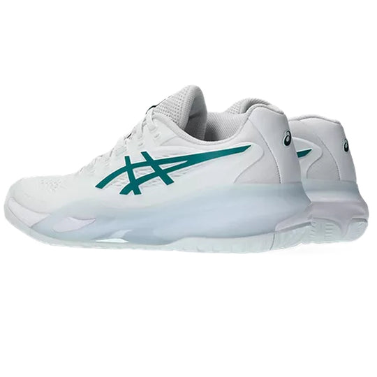 1042A279-103 Asics Women's Gel-Resolution X Tennis Shoes (White/Pitch Green)