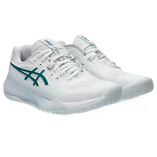 1042A279-103 Asics Women's Gel-Resolution X Tennis Shoes (White/Pitch Green)