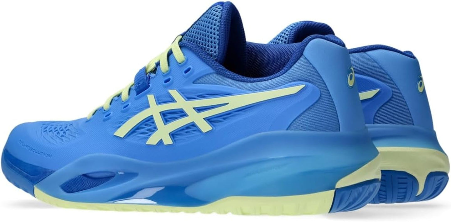 1042A279-400 Asics Women's Gel-Resolution X Tennis Shoes (Blue Coast/Huddle Yellow)