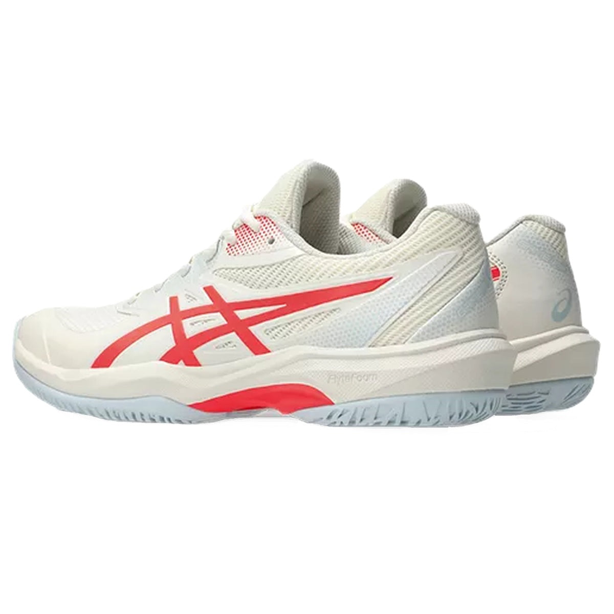 Asics Women's Gel-Game FF Tennis Shoes (Cream/Flash Red)