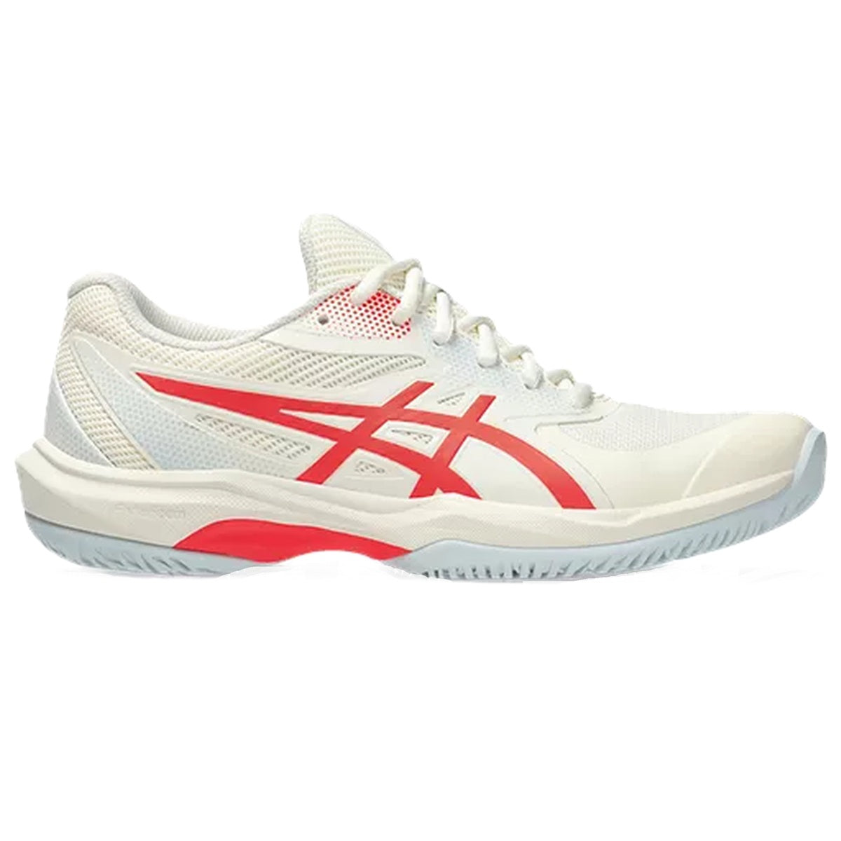 Asics Women's Gel-Game FF Tennis Shoes (Cream/Flash Red)
