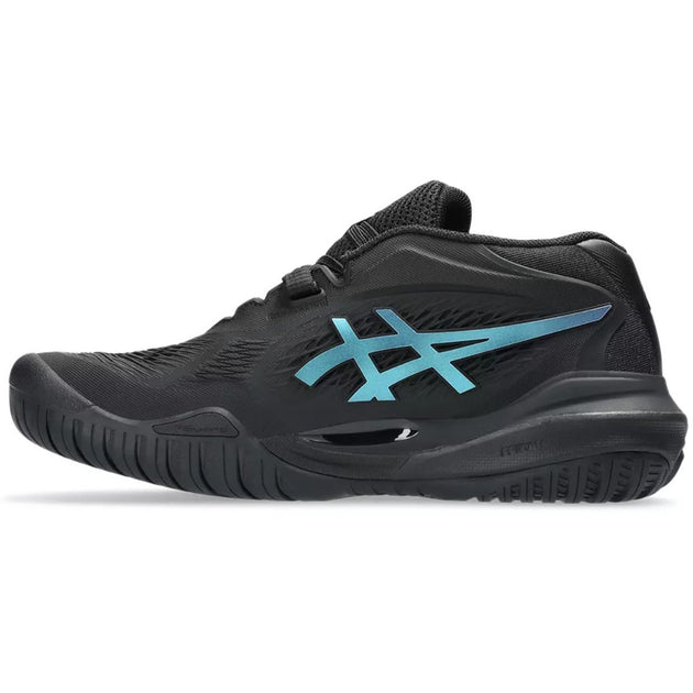 1042A303-960 Asics Women's Gel-Resolution X Tennis Shoes (Night Energy Black/Prism Blue)