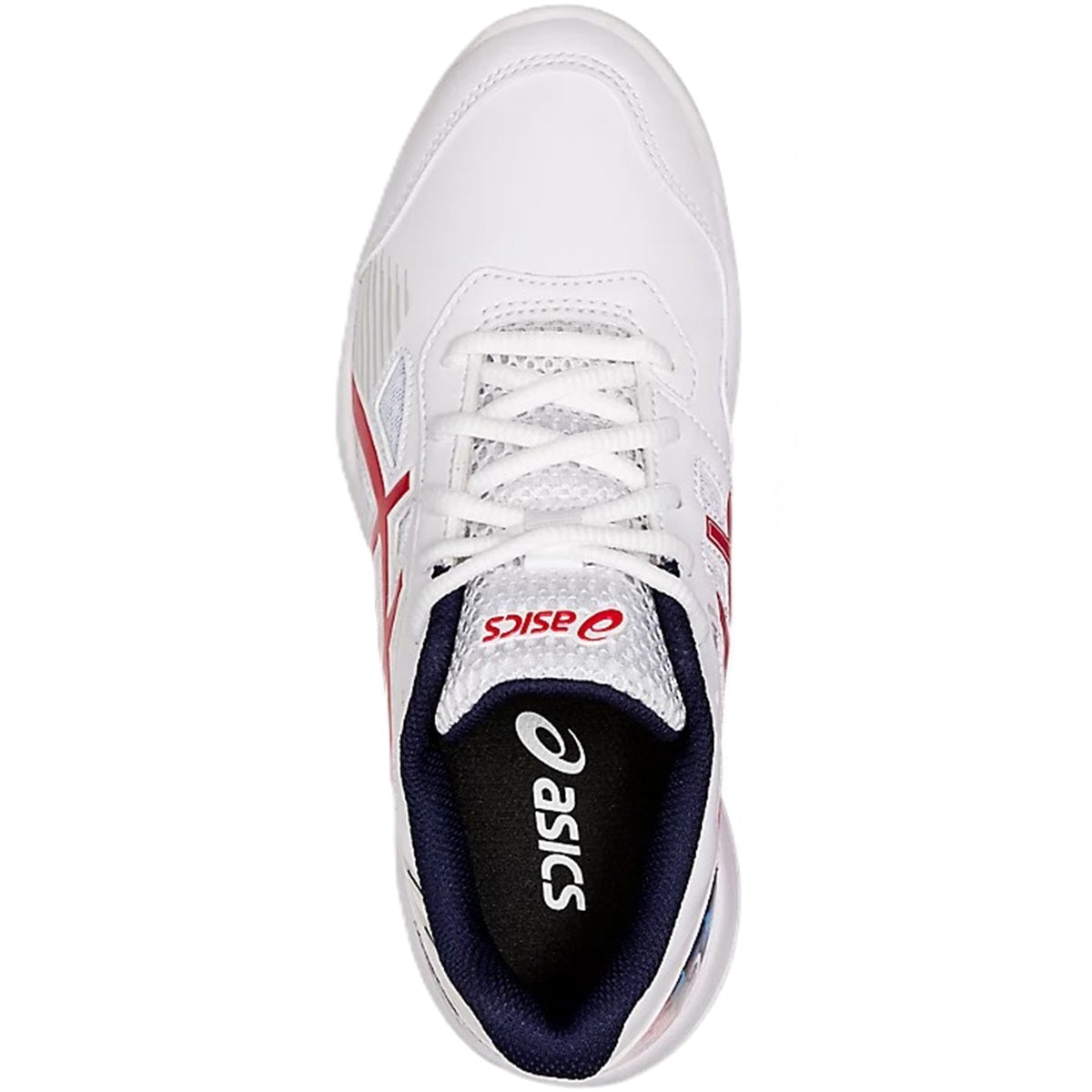 1044A046-110 Asics Juniors Gel-Game 8 Tennis Shoes L.E. (White/Classic Red)