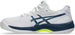 1044A052-104 Asics Juniors Gel-Game 9 GS Tennis Shoes (White/Mako Blue)