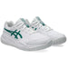 1044A081-101 Asics Juniors Gel-Resolution X GS Tennis Shoes (White/Pitch Green)
