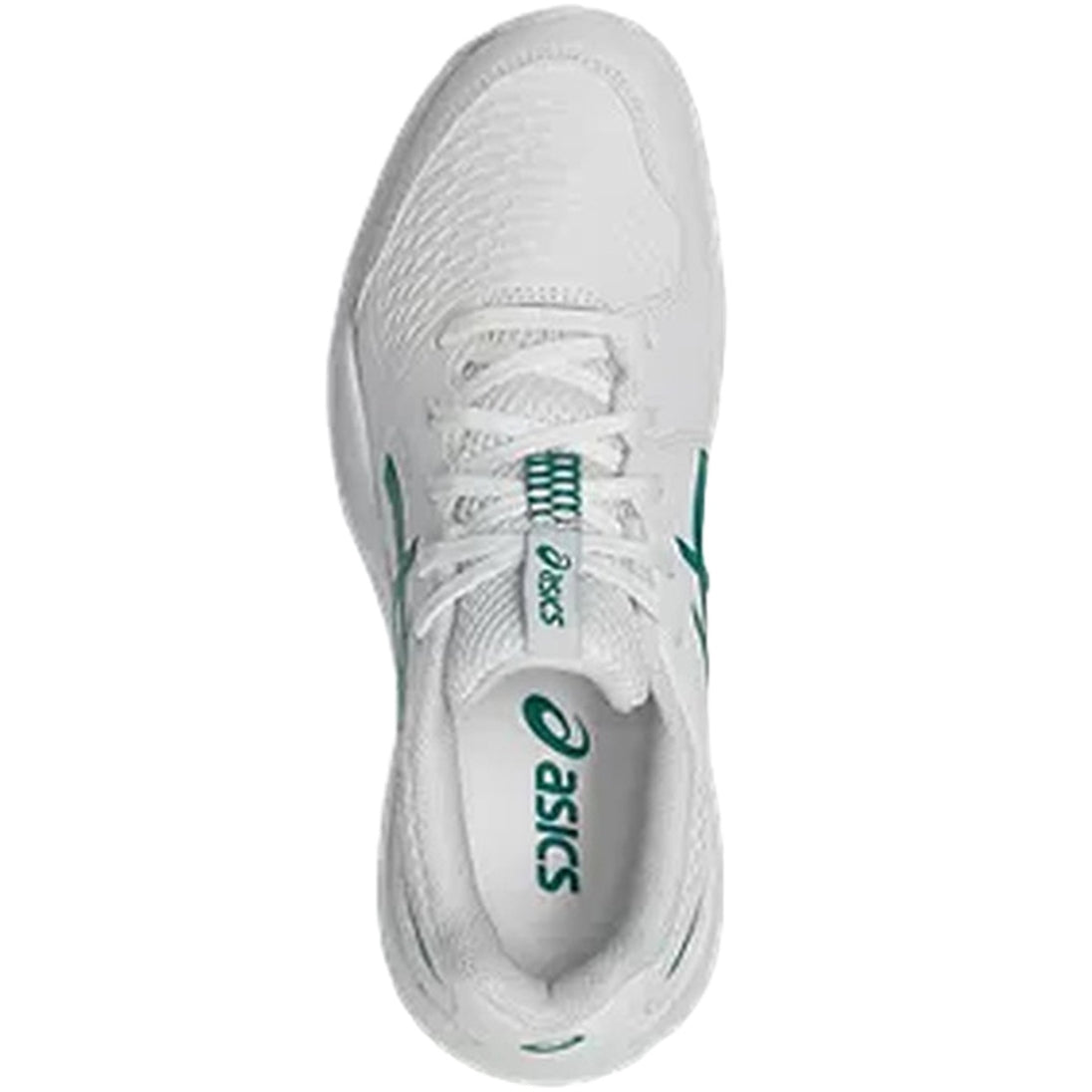 1044A081-101 Asics Juniors Gel-Resolution X GS Tennis Shoes (White/Pitch Green)