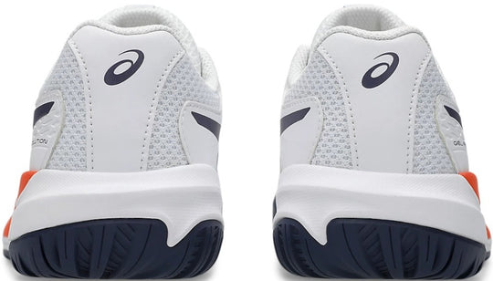 1044A081-110 Asics Juniors Gel-Resolution X GS Tennis Shoes (White Greyish/Purple)