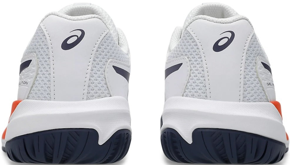 1044A081-110 Asics Juniors Gel-Resolution X GS Tennis Shoes (White Greyish/Purple)