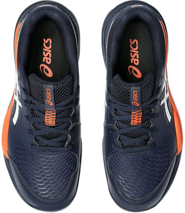 1044A081-400 Asics Juniors Gel-Resolution X GS Tennis Shoes (Midnight/White)