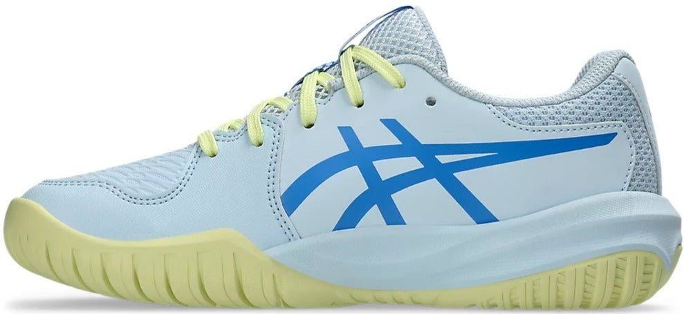 1044A081-401 Asics Juniors Gel-Resolution X GS Tennis Shoes (Light Blue/Blue Coast)