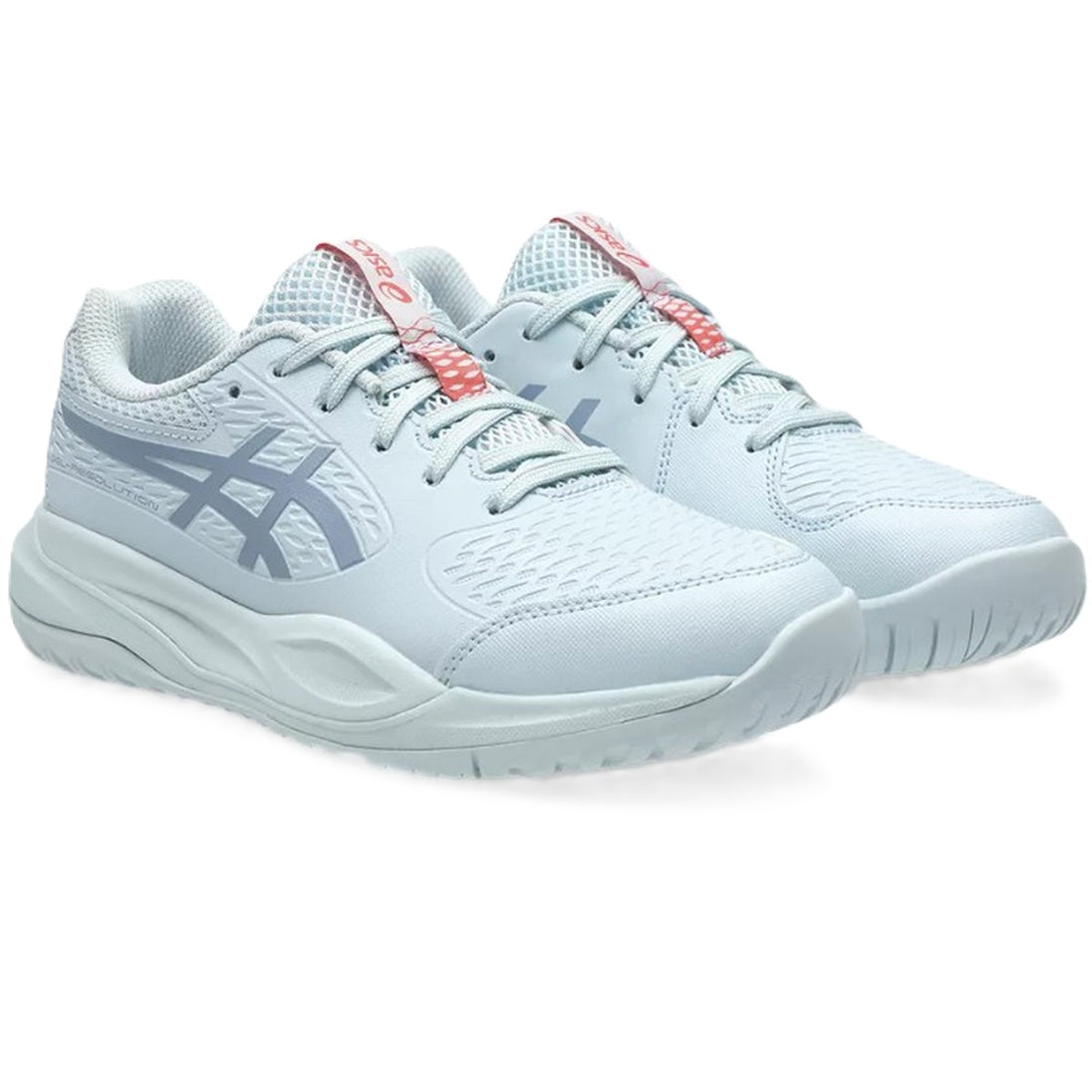 1044A081-403 Asics Junior Gel-Resolution X GS Tennis Shoes (Sky/Grey Blue)
